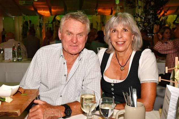 Sepp Maier and his wife Monika at the Bavarian Evening as part of the Kaiser Cup Charity Golf Tournament on 20 7,2018 in Bad Griesbach. Kaiser Cup. 2018 in Bad Griesbach