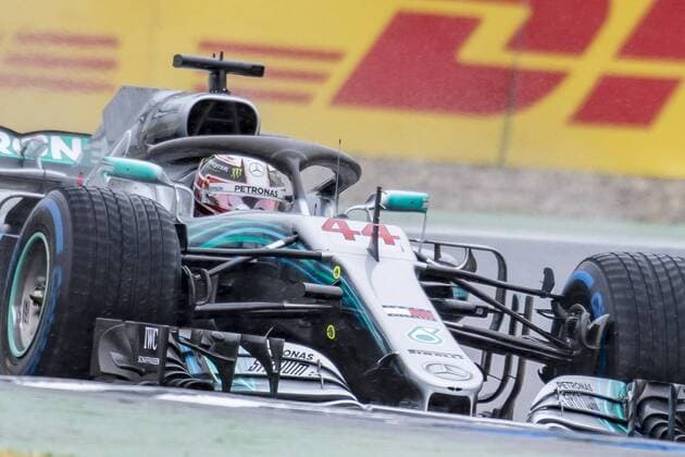 Motorsport Formula 1 Season 2018 2019 Qualifying on Saturday 21 07 2018 at the Hockenheimring in Hockenheim Germany Lewis Hamilton Mercedes AMG Petronas drives through the Motodrom Copyright: xInderliedx