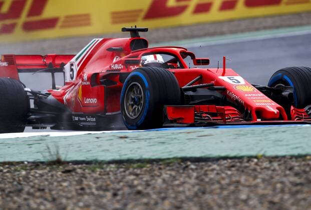 Motorsports: FIA Formula One World Championship WM Weltmeisterschaft 2018, Grand Prix of Germany, 5 Sebastian Vettel (GER, Scuderia Ferrari), Hockenheim Germany