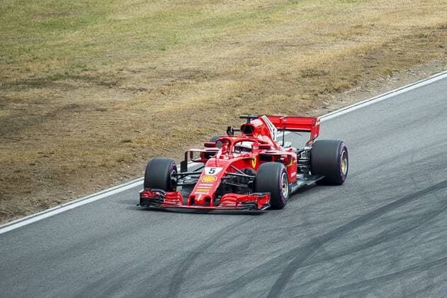 Motorsport Formula 1 Season 2018 2019 Qualifying on Saturday 21 07 2018 at the Hockenheimring in Hockenheim Germany Sebastian Vettel Scuderia Ferrari waves to the fans in the Sachskurve in the Motodrom Copyright: xInderliedx