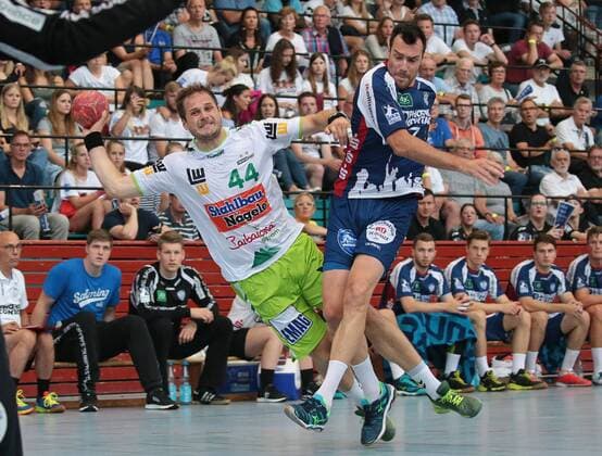 21 07 2018 Germany Esslingen Handball Marketplace Tournament Esslingen 2018 Frisch Auf Göppingen vs TBV Lemgo by Kresimir Kozina FAG Isaias Guardiola TBV