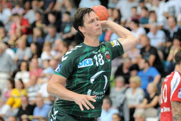 Hans Lindberg Fuechse Berlin 18 Handball Mens Preparatory Tournament Esslinger Markplatzturniers Final 21 07 2018 Photo TBaur Eibner Fuechse Berlin vs. TBV Lemgo Esslingen Copyright: xEIBNER TobiasxBaurx EP_TBR