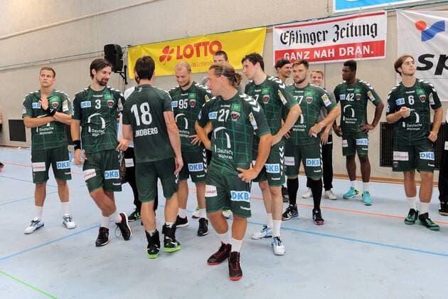 the Fuechse Berlin are 2 at the market place tournament in Esslingen Handball men preparation tournament Esslingen market place finals 21 07 2018 Photo TBaur Eibner Fuechse Berlin vs TBV Lemgo Esslingen Copyright: xEIBNER TobiasxBaurx EP_TBR