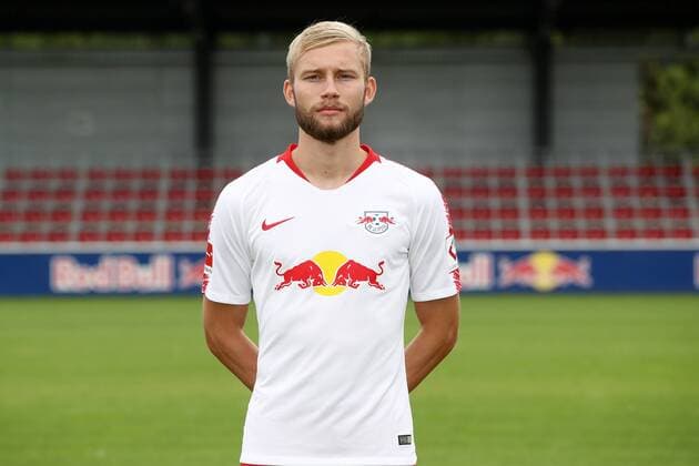 RB Leipzig Football Season 2018 19 Konrad Laimer RasenBallsport Leipzig Soccer 1 Bundesliga Portrait date 2018 2019 Leipzig 21 07 2018