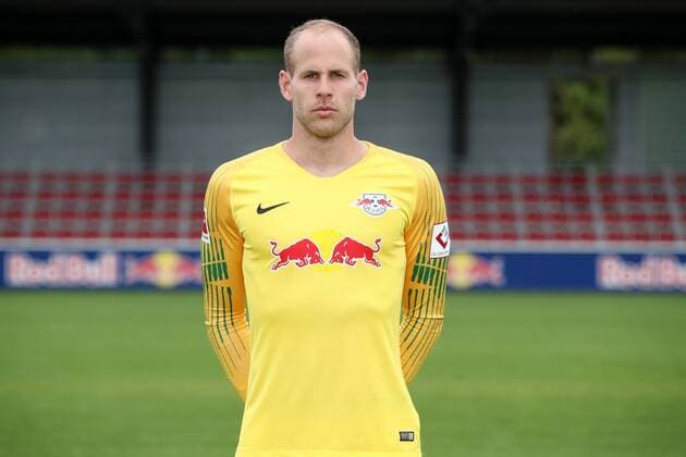 RB Leipzig Football Season 2018 19 Goalkeeper Peter Gulacsi RasenBallsport Leipzig Soccer 1 Bundesliga Portrait date 2018 2019 Leipzig 21 07 2018