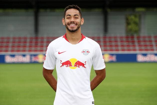 RB Leipzig Football Season 2018 19 Matheus Cunha RasenBallsport Leipzig Soccer 1 Bundesliga Portrait date 2018 2019 Leipzig 21 07 2018