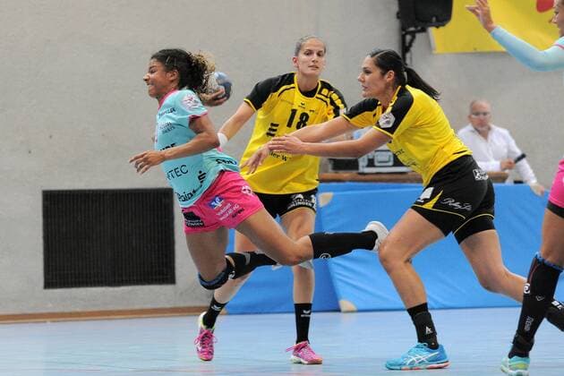 Delaila Amega TusSies Metzingen 5 TusSies Metzingen Handball league match Preparation Esslinger Markplatzturniers 21 07 2018 Photo TBaur Eibner TusSies Metzingen vs. Schwaben Hornets Nellingen Esslingen Copyright: xEIBNER TobiasxBaurx EP_TBR