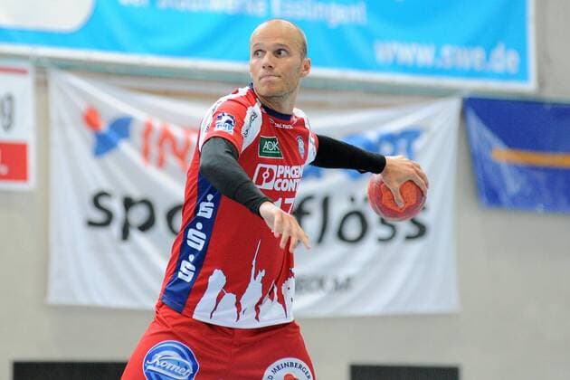 Tim Hornke TBV Lemgo 17 Handball Mens Preparatory Tournament Esslinger Markplatzturniers Final 21 07 2018 Photo TBaur Eibner Fuechse Berlin vs. TBV Lemgo Esslingen Copyright: xEIBNER TobiasxBaurx EP_TBR