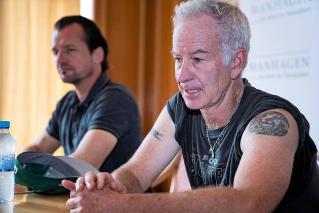 ATP Tournament German Open Tennis Championships 2018 in Hamburg Press Conference with John McEnroe ATP Tournament German Open Tennis Championships 2018 in Hamburg Press Conference with John McEnroe