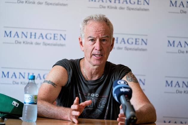 ATP Tournament German Open Tennis Championships 2018 in Hamburg Press Conference with John McEnroe ATP Tournament German Open Tennis Championships 2018 in Hamburg Press Conference with John McEnroe