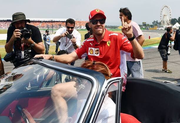 22 07 2018 xpsx Formula 1 FIA Grand Prix of Germany race 2018 emspor v l Driver parade Sebastian Vettel Ferrari Scuderia Ferrari Hockenheim
