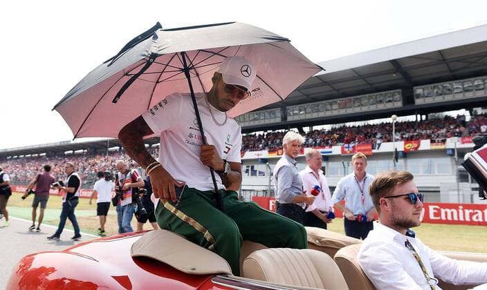 22 07 2018 xpsx Formula 1 FIA Grand Prix of Germany race 2018 emspor v l driver parade Lewis Hamilton Mercedes AMG Hockenheim