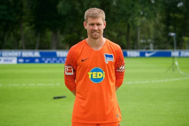 Thomas Kraft Hertha BSC Berlin 1 BL DFL Portrait Date 2018 2019