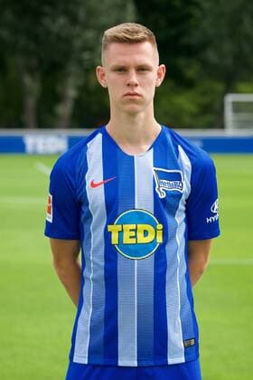Julius Kade Hertha BSC Berlin 1 BL DFL Portrait Date 2018 2019