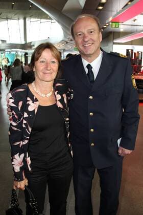 Hubertus Andrae Police President and wife Ursula Bavarian Sports Award 2018 in the BMW World in Munich on 21 07 2018