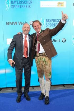 Christian Neureuther and Markus Wasmeier Bavarian Sports Award 2018 in the BMW Welt in Munich on 21 07 2018