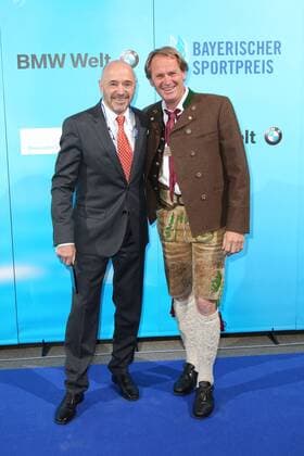 Christian Neureuther and Markus Wasmeier Bavarian Sports Award 2018 in the BMW Welt in Munich on 21 07 2018