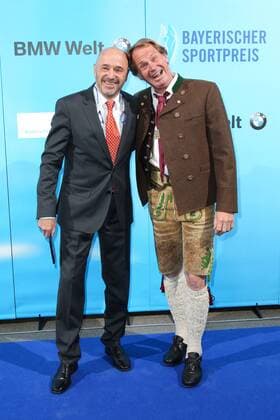Christian Neureuther and Markus Wasmeier Bavarian Sports Award 2018 in the BMW Welt in Munich on 21 07 2018