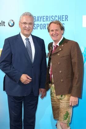 Joachim Herrmann and Markus Wasmeier Bavarian Sports Award 2018 in the BMW Welt in Munich on 21 07 2018