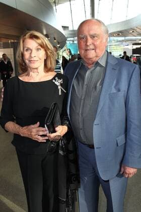Senta Berger with husband Michael Verhoeven Bavarian Sports Award 2018 in the BMW World in Munich on 21 07 2018