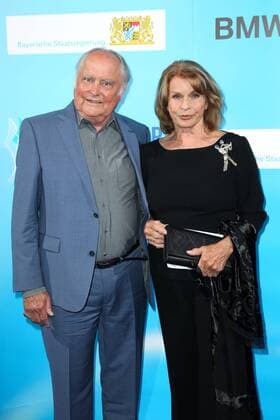 Senta Berger with husband Michael Verhoeven Bavarian Sports Award 2018 in the BMW World in Munich on 21 07 2018