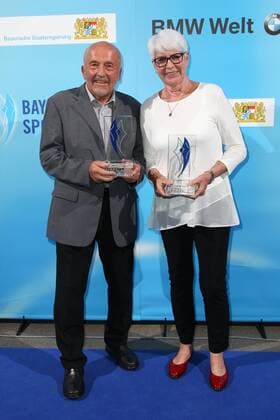 Klaus Wolfermann Heide Ecker Rosendahl Bavarian Sports Award 2018 in the BMW Welt in Munich on 21 07 2018