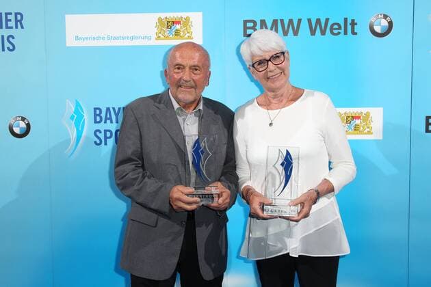 Klaus Wolfermann Heide Ecker Rosendahl Bavarian Sports Award 2018 in the BMW Welt in Munich on 21 07 2018