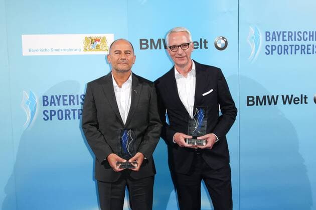 Michael Laemmermann and Roland Auschel Bavarian Sports Award 2018 in the BMW World in Munich on 21 07 2018