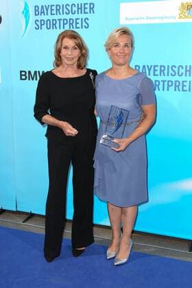 Senta Berger and Verena Bentele Bavarian Sports Award 2018 in the BMW Welt in Munich on 21 07 2018