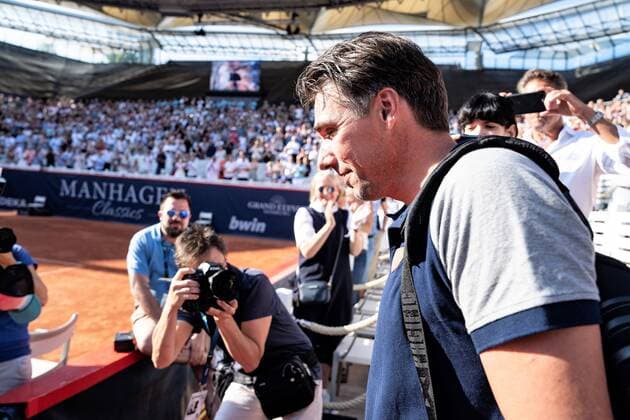 Michael Stich ATP Tournament German Open Tennis Championships 2018 in Hamburg game Manhagen Classics Michael Stich against John McEnroe Show Match