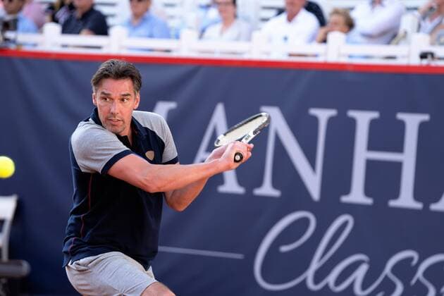 Michael Stich ATP Tournament German Open Tennis Championships 2018 in Hamburg game Manhagen Classics Michael Stich against John McEnroe Show Match