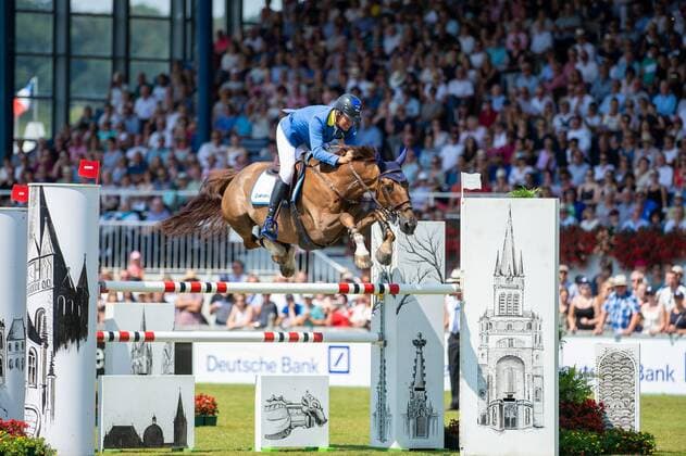 Sport Themen der Woche KW29 Sport Bilder des Tages 22 07 18, Aachen, Germany, Equestrian sport CHIO Aachen 2018 - Rolex Grand Prix, Image shows Christian AHLMANN (GER) riding Tokyo. Copyright: Thomas Reiner *** 22 07 18 Aachen Germany Sport Equestrian sport CHIO Aachen 2018 Rolex Grand Prix Image shows Christian AHLMANN GER riding Tokyo Copyright Thomas Reiner