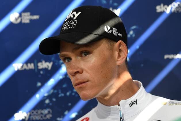 CARCASSONNE, FRANCE - JULY 23 : FROOME Chris (GBR) of Team SKY during the Sky press conference PK Pressekonferenz on the second restday of the 105th edition of the 2018 Tour de France cycling race on July 23, 2018 in Carcassonne, France, 23 07 2018 CYCLISME : Tour de France - Carcassonne - 23 07 2018 PhotoNews Panoramic 