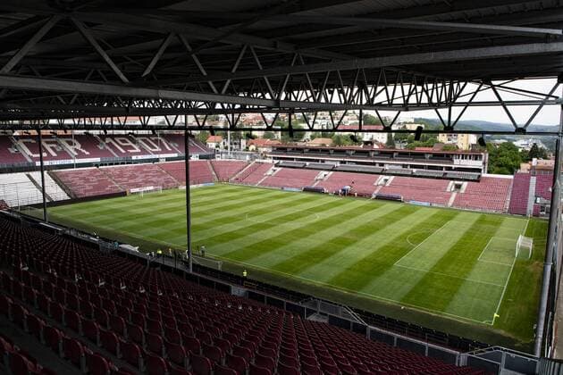 180723 General view of Stadionul Dr Constantin Radulescu during a press conference and practice ahead the UEFA Champions League qualifying match between Cluj and Malmö FF on July 23, 2018 in Cluj Photo Ludvig Thunman BILDBYR N code LT 35509  Copyright: LUDVIGxTHUNMAN BB180723LT033