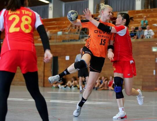 BAU 23 07 2018 Bietigheim Handball Women SG BBM Bietigheim vs China National Team Kim Naidzinavicius BBM Xiaomei Liu China