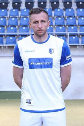Goalkeeper Jasmin Fejzic 1 FC Magdeburg 2 BL PortraÌttermin 2018 2019 Official Photo Session 1 FC Magdeburg at the MDCC Arena in Magdeburg Portrait Portrait Germany Football Mann Maenner GER 23 07 2018