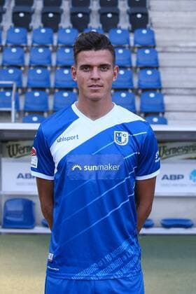 Tobias Müller 1 FC Magdeburg 2 BL PortraÌttermin 2018 2019 Official Photo Session 1 FC Magdeburg at the MDCC Arena in Magdeburg Portrait Portrait Germany Football Mann Maenner GER 23 07 2018