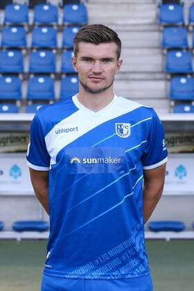 Björn Rother 1 FC Magdeburg 2 BL PortraÌttermin 2018 2019 official photo opportunity 1 FC Magdeburg at the MDCC Arena in Magdeburg Portrait Portrait Germany Football Mann Maenner GER 23 07 2018