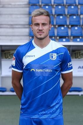 1 FC Magdeburg 2 BL PortraÌttermin 2018 2019 Official Photo Session 1 FC Magdeburg at the MDCC Arena in Magdeburg Portrait Portrait Germany Football Mann Maenner GER 23 07 2018