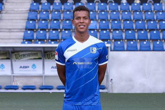 Marcel Costly 1 FC Magdeburg 2 BL PortraÌttermin 2018 2019 official photo opportunity 1 FC Magdeburg in the MDCC Arena in Magdeburg Portrait Portrait Germany Football Mann Maenner GER 23 07 2018