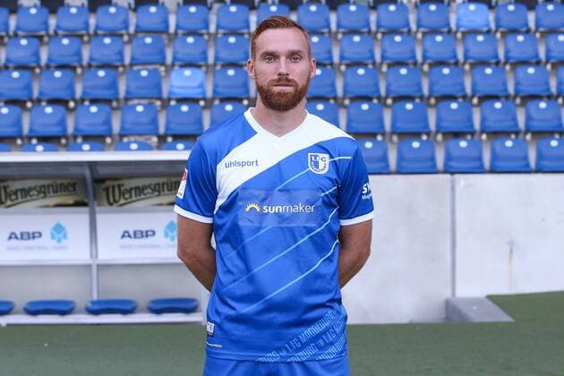 Nico Hammann 1 FC Magdeburg 2 BL PortraÌttermin 2018 2019 official photo opportunity 1 FC Magdeburg at the MDCC Arena in Magdeburg Portrait Portrait Germany Football Mann Maenner GER 23 07 2018