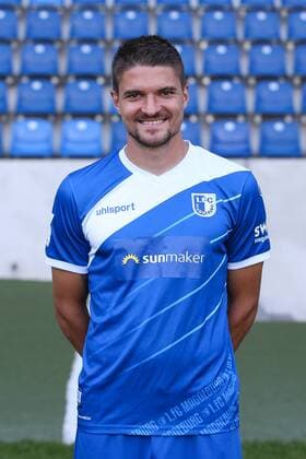 Aleksandar Ignjovski 1 FC Magdeburg 2 BL PortraÌttermin 2018 2019 official photo opportunity 1 FC Magdeburg at the MDCC Arena in Magdeburg Portrait Portrait Germany Football Mann Maenner GER 23 07 2018
