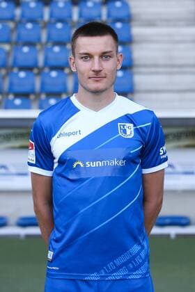 Charles Elie Laprevotte 1 FC Magdeburg 2 BL PortraÌttermin 2018 2019 Official Photo Session 1 FC Magdeburg at the MDCC Arena in Magdeburg Portrait Portrait Germany Football Mann Maenner GER 23 07 2018
