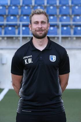Videoanalyst Kevin Waliczek 1 FC Magdeburg 2 BL PortraÌttermin 2018 2019 official photo opportunity 1 FC Magdeburg at the MDCC Arena in Magdeburg Portrait Portrait Germany Football Mann Maenner GER 23 07 2018