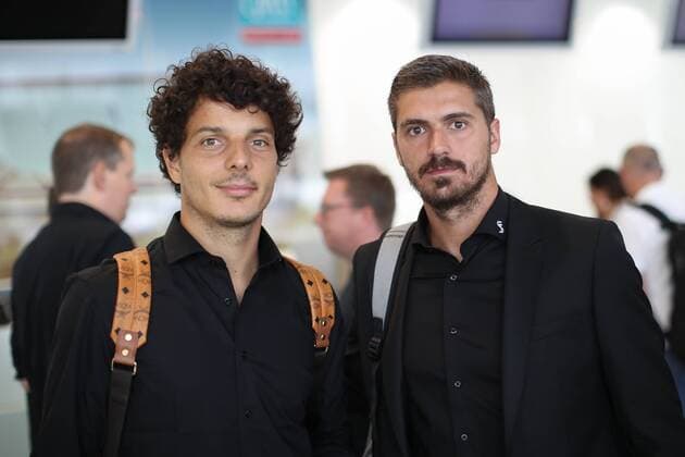 SOCCER - CL, Ajax vs Sturm, preview GRAZ,AUSTRIA, 24.JUL.18 - SOCCER- UEFA Champions League, Ajax Amsterdam vs Sturm Graz, preview. Image shows Philipp Hosiner and Filipe Ferreira (Sturm). GEPAxpictures xChristianxWalgram