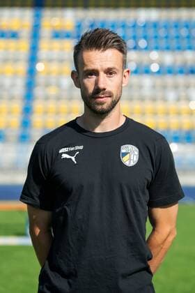 Athletics and rehabilitation coach Max Habereder FC Carl Zeiss Jena 3 League Portrait date 2018 2019 Ernst Abbe sports field Jena