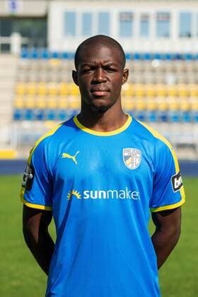 Fabien Tchenkoua FC Carl Zeiss Jena 3 League Portrait Date 2018 2019 Ernst Abbe Sportfeld Jena