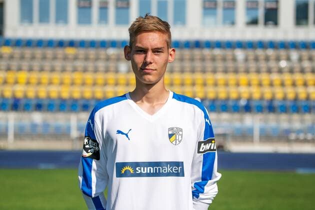 Goalkeeper Lukas Sedlak Carl Zeiss Jena 3 League Portrait Date 2018 2019 Ernst Abbe Sportfeld Jena