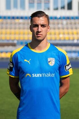 Justin Show FC Carl Zeiss Jena 3 League Portrait Date 2018 2019 Ernst Abbe sports field Jena