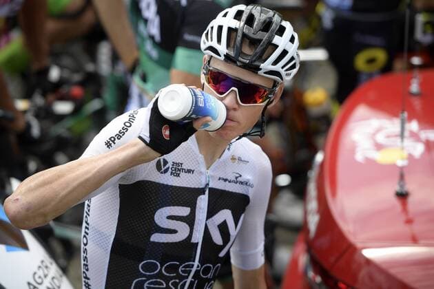 British Chris Froome of Team Sky pictured before the start of the 16th stage of the 105th edition of the Tour de France cycling race, 218km from Carcassone to Bagneres-de-Luchon, France, Tuesday 24 July 2018. This year s Tour de France takes place from July 7th to July 29th. - FRANCE OUT YORICKxJANSENS  x05392085x